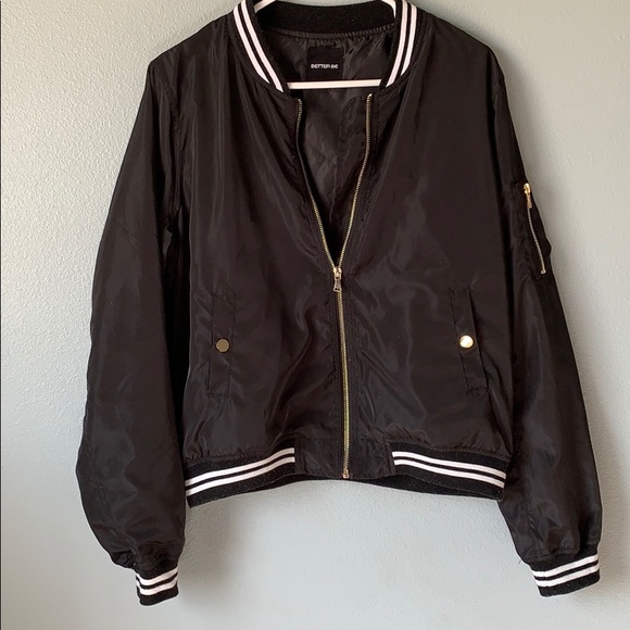 Better Be Jackets & Blazers - Better Be Black varsity bomber jacket!